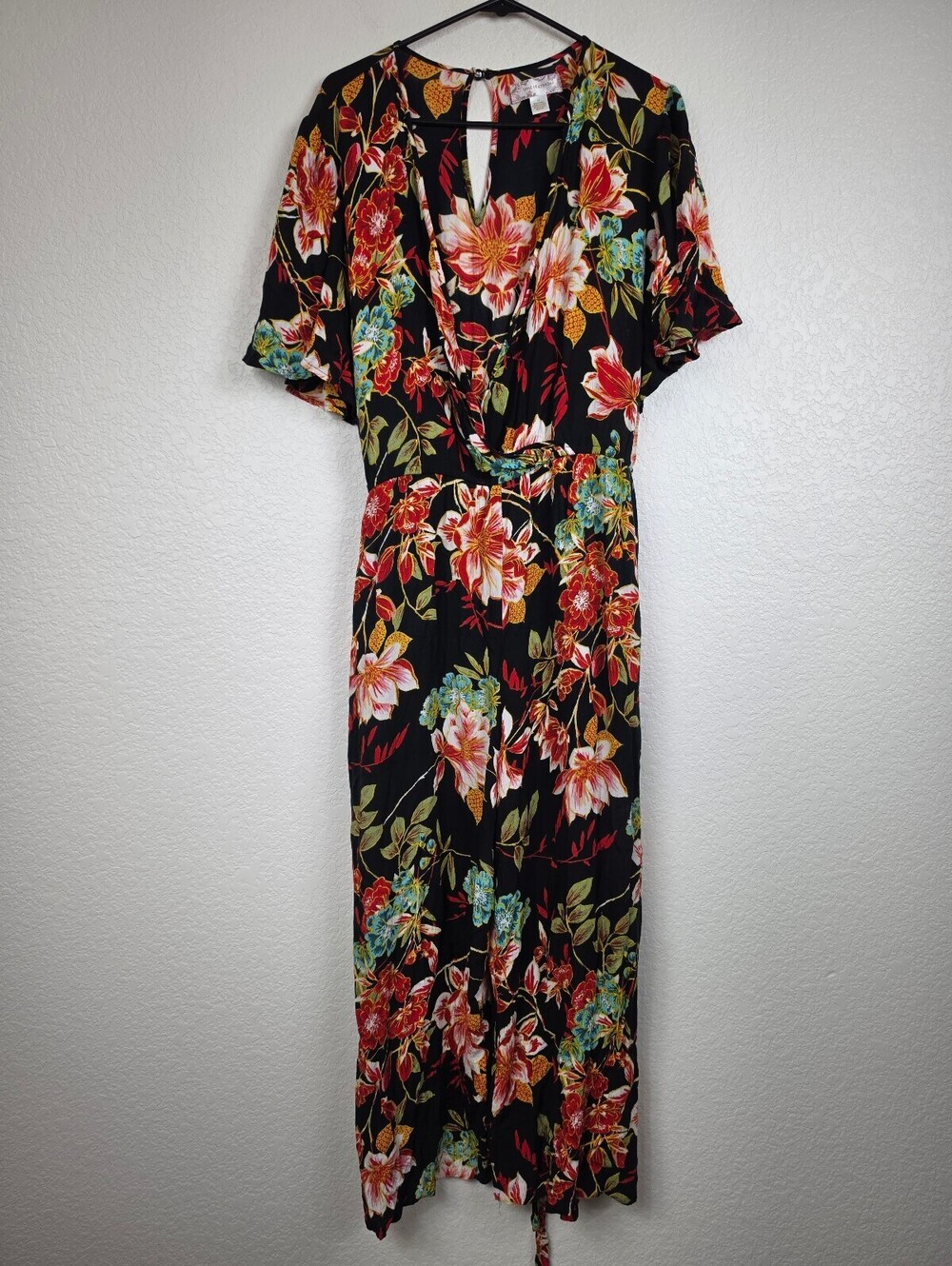 Anthropologie Band of Gypsies Floral Jumpsuit 1X